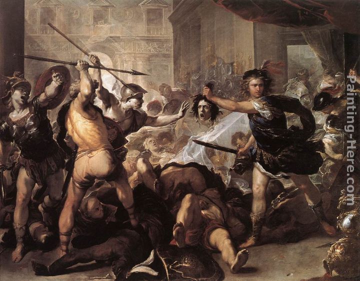 Luca Giordano Perseus Fighting Phineus and his Companions